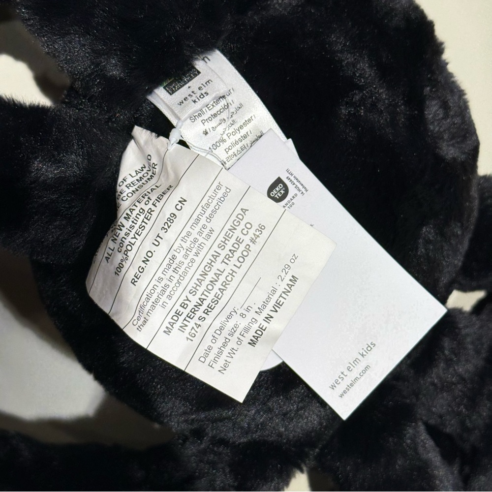 West Elm x Ed Emberley Black Plush Spider Pillow Toy - Picture 4 of 6